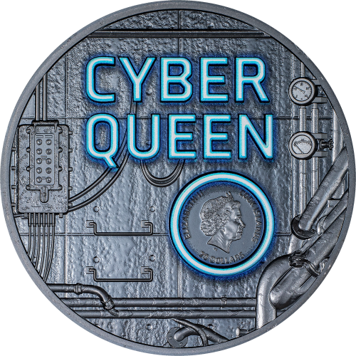 Cook Islands 2023 20$ CYBER QUEEN The Beginning 3 Oz silver coin
