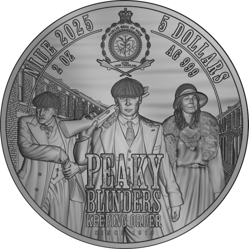 Niue 2025 5$ POLLY GRAY Peaky Blinders 2 Oz silver coin