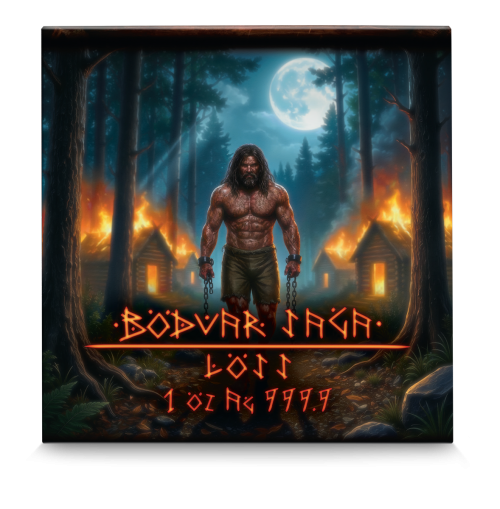 Germania 2026 5Mark LOSS Vengeful Bödvar Saga 1 Oz silver coin