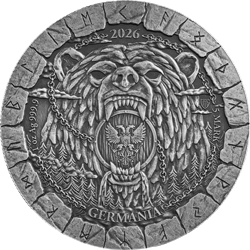 Germania 2026 5Mark LOSS Vengeful Bödvar Saga 1 Oz silver coin