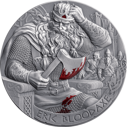 Cameroon 2026 2000 Francs ERIC BLOODAXE Way to Valhalla 2 Oz silber Münze