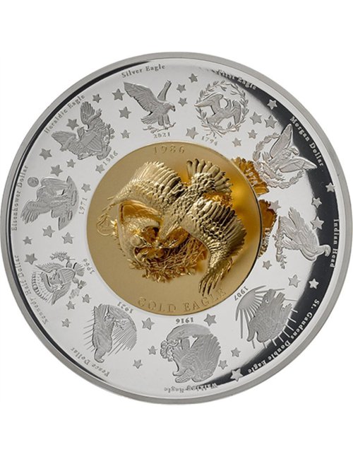 Barbados 2026 10$ MASTERSIZE PLATEAU EAGLE 10 Oz silber Münze