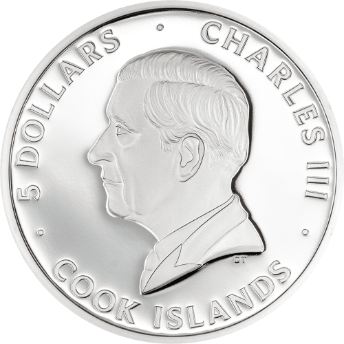 Cook Islands 2026 5$ ORCHID Bionics 1 Oz silver coin