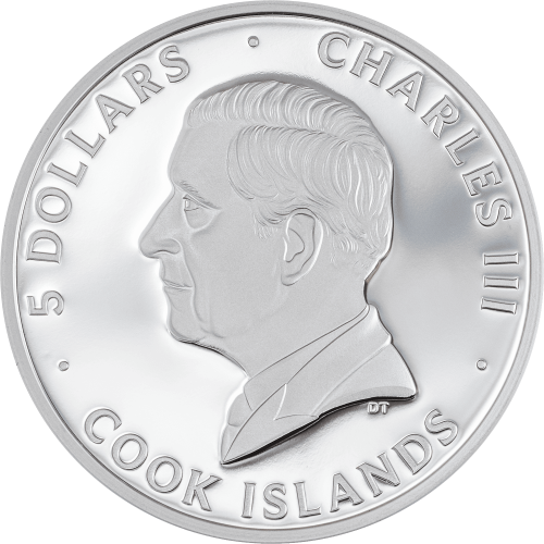 Cook Islands 2026 5$ FLAMINGO Line Art 1 Oz silver coin