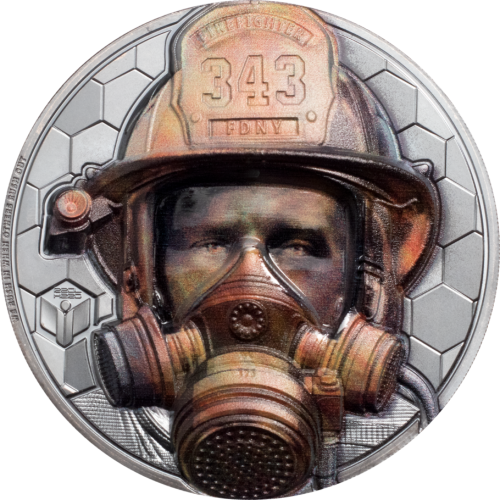 Cook Islands 2021 20$ Firefighter – Real Heroes 3 Oz silber Münze
