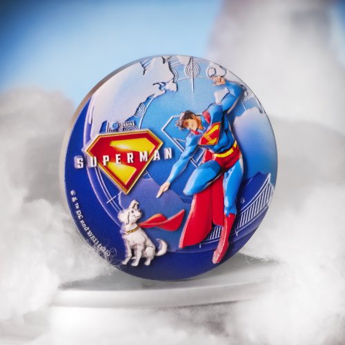 Niue 2026 5$ SUPERMAN AND KRYPTO 2 Oz silber Münze