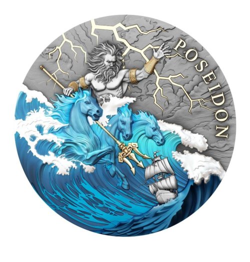 Niue 2026 5$ POSEIDON 2 Oz silber Münze