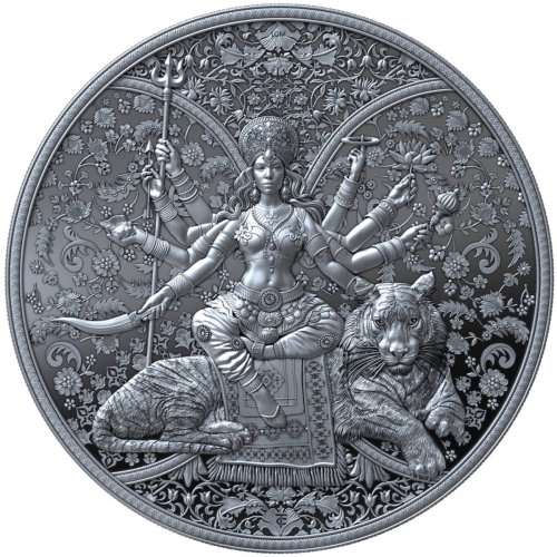 Cameroon 2026 2000 Francs DURGA Hindu Religion 1 Oz silber Münze